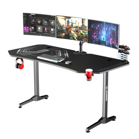 Herní stůl ULTRADESK FRAG XXL BLACK – černá